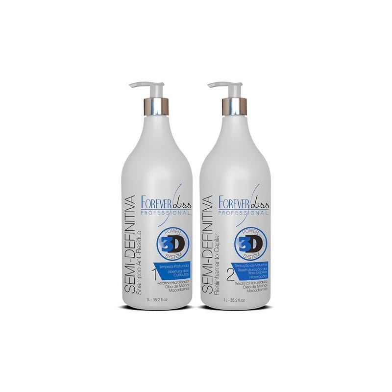 Semi Permanent Progressive Brush Treatment Power 3D System 2x1L