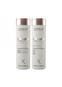 Shampoo e Condicionador Bioplastia Capilar Kit 2x250 - Korban Beautecombeleza.com