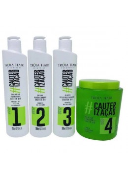 Cauter Bio Cauterização e Nutrição 4 Passos - Tróia Hair Beautecombeleza.com