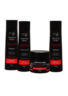 Alto Impacto Fort Impact Capillaire  Kit 4 Itens - Alpha Line Beautecombeleza.com