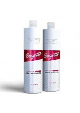 Escova Progressiva Brigitte Kit 2x1L - Vanité Beautecombeleza.com