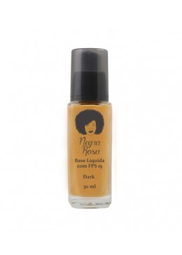 Liquid Base Makeup Dark 30ml -  Negra Rosa Beautecombeleza.com