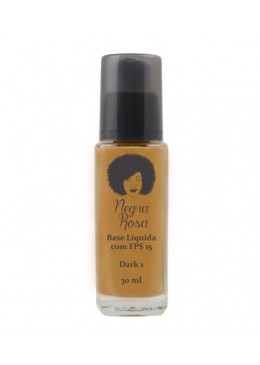 Liquid Base Dark 1 Makeup  30ml -  Negra Rosa Beautecombeleza.com