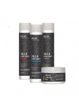 Hair Fiber Reconstruction Hydrolyed Keratin Moisture BCAA SOS 4 Prod. - Gllendex Beautecombeleza.com