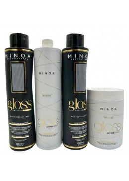 Progressiva Cristalizador Proteico & Botox Gloss Crystal Effect 4 Prod. -  Minoa Beautecombeleza.com