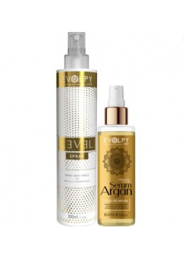 Frizz End Kit Step Repair Serum 60ml + Anti Frizz 300ml Magic Spray Evolpy Liss Beautecombeleza.com