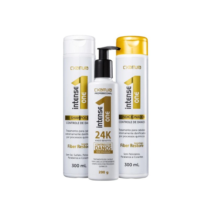 C.Kamura Intense One 24k Kit Trio Damage Control (3 Products) Beautecombeleza.com