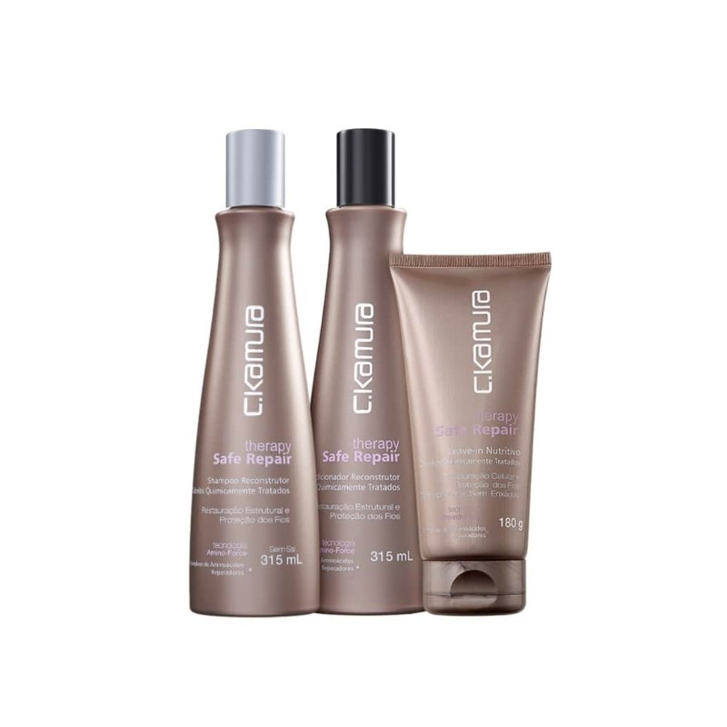 C.Kamura Kit Therapy Safe Repair Amino-force Trio (3 Products) Beautecombeleza.com