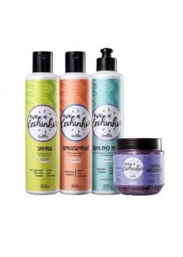 Amo Cachinhos Kids l'Extrait de Fraise Boucles Vegan Kit 4 Produits - Griffus Beautecombeleza.com