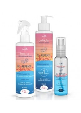 Suddenly Mermaid Intensive Vegan Jojoba Amino Acids Kit 3 Products - Griffus Beautecombeleza.com