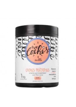 Combing Cream Amo Cachos Perfect Curls Macadamia Chia Flaxseed 1Kg - Griffus Beautecombeleza.com