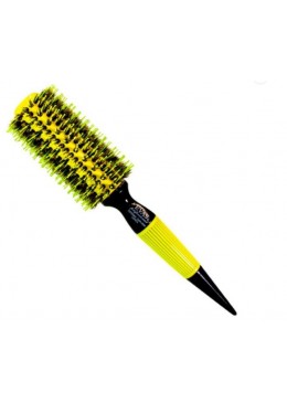 Professional Ceramic Wooden Hair Brush Natural/Nylon Bristles CMS 3004 - Evas Beautecombeleza.com