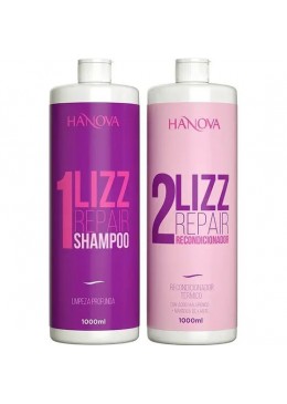 Lizz Repair Thermal Reconditioner  Kit 2x 1L - Hanova Beautecombeleza.com