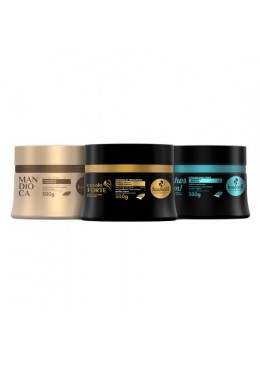 Curly Hair Schedule Kit 3x 300g - Haskell Beautecombeleza.com